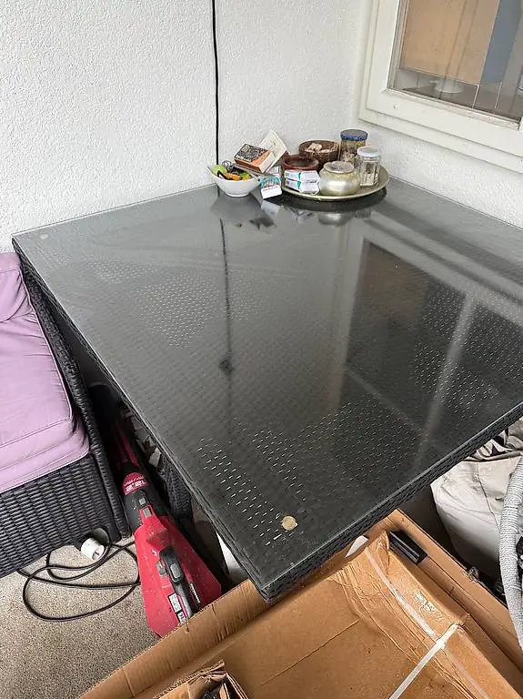 Rattantisch inkl 6 Stühle