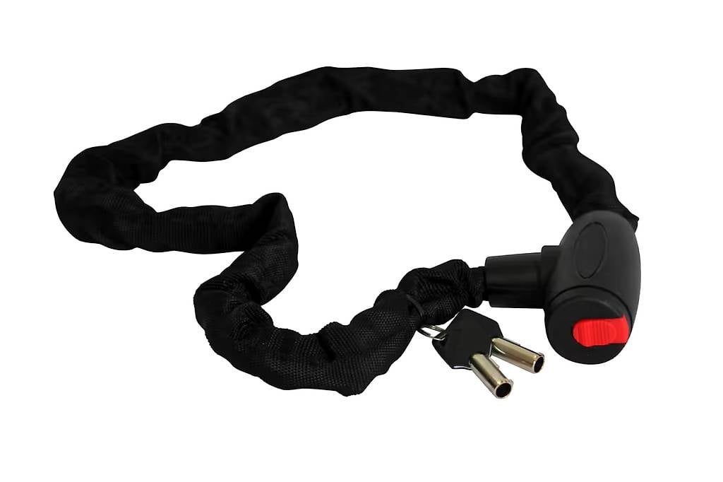 Veloschloss Kettenschloss mit Nylonüberzug 105 cm