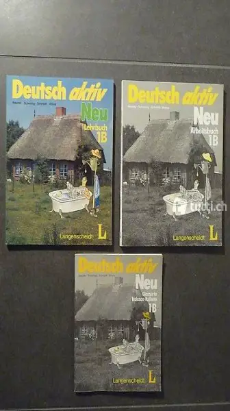 DEUTSCH AKTIV 1B LEHRBUCH, ARBEITSBUCH, GLOSSARIO