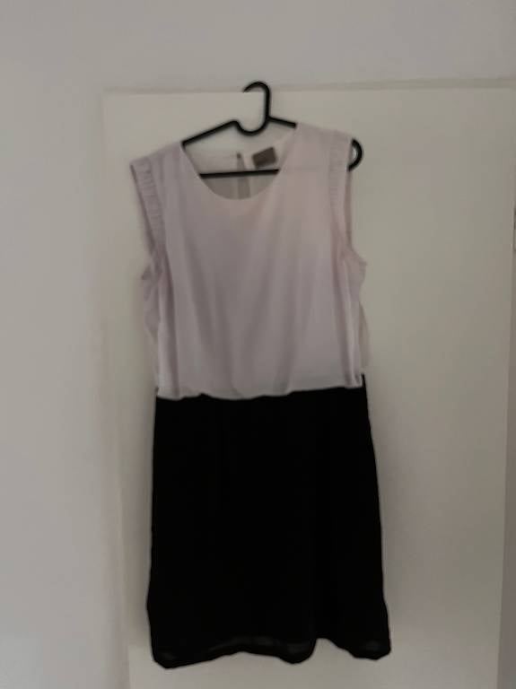 Sommerkleid von Veto Moda, Grösse L, schwarz/weiss