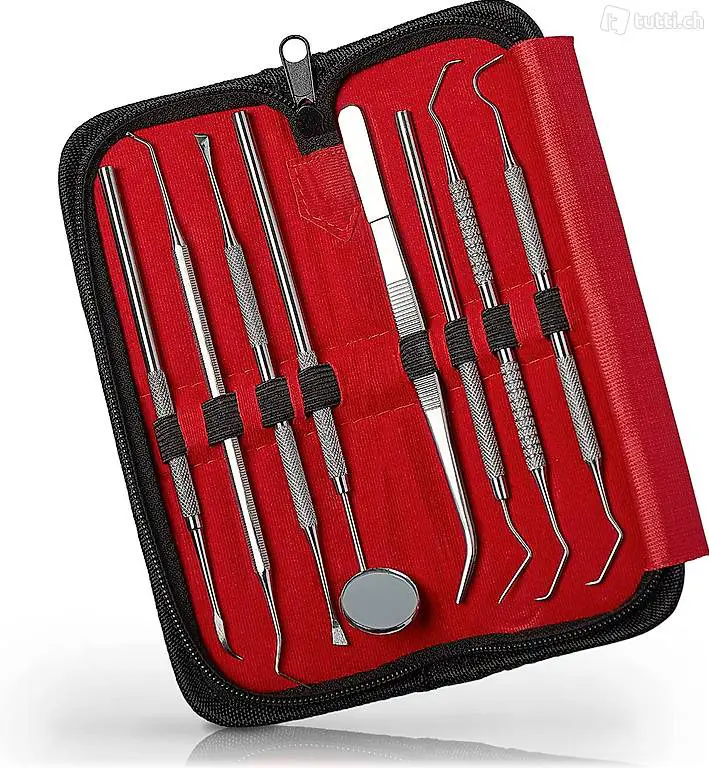  8er Zahnpflege Set | Dental Set mit Zahnspiegel