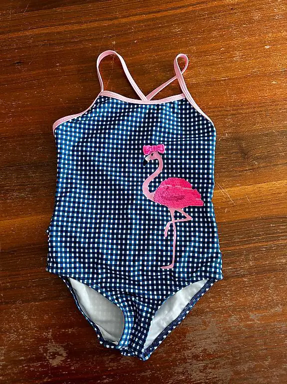 Badekleid mit Flamingo, von Staccato, Grösse 128/134