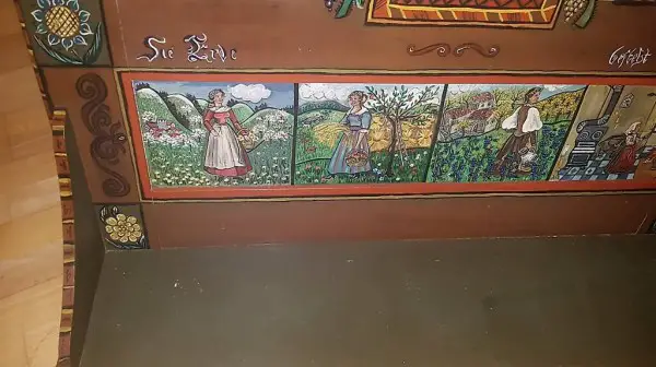 Vier Jahreszeiten Garderobenaufsatz