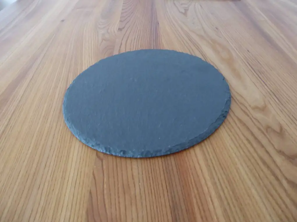 Schieferplatte 25cm Durchmesser 5mm hoch