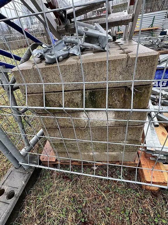 Bauzaun 35 Stück Inklusive 40 Betonsockel