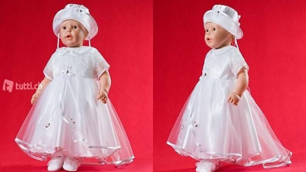  Taufkleid "Amelie" mit Mützli Gr. 68, FABRIKNEU