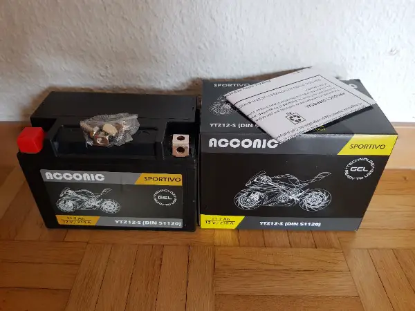 Motorradbatterie Starterbatterie, neu, Gel, YTZ12-S