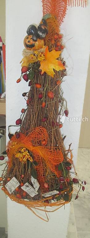 DEKO - TÜRGESTECKT mit Halloween willkommgrüssen