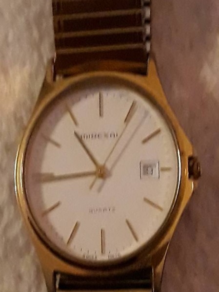 Herren Mirexal GoldlookQuartz Uhr