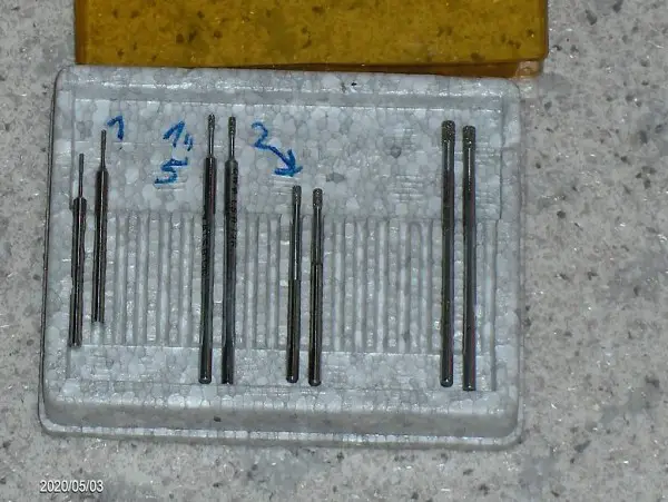 Schleifstiften Diamant und andere