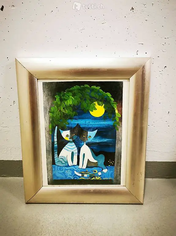 Katzenbild von Rosina Wachtmeister