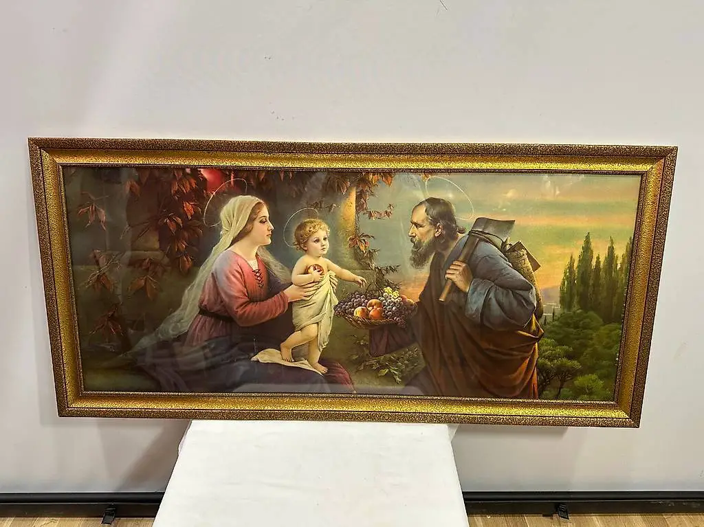 Heilige Familie - Maria, Josef und Jesuskind - 130 x 60 cm