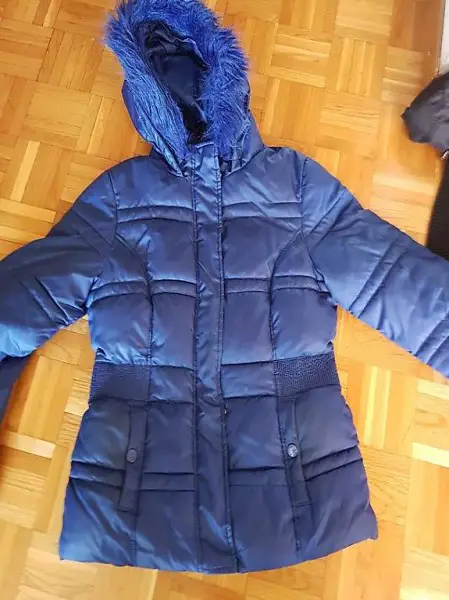 veste chaude bleu roi