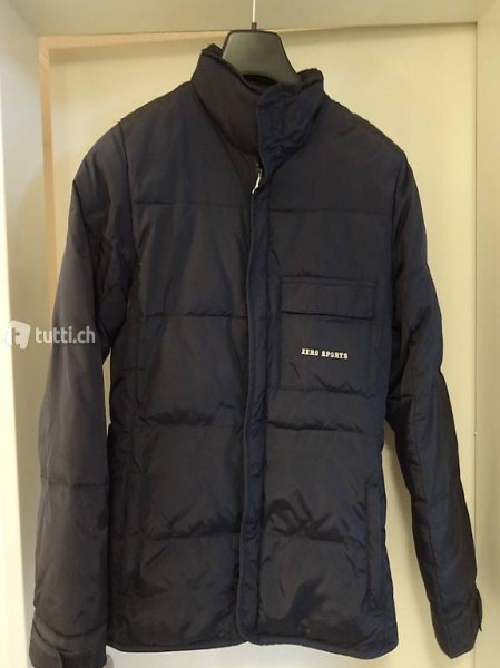 Winterjacke von Zero Gr. 36 - 38 dick gefüttert Dunkelblau