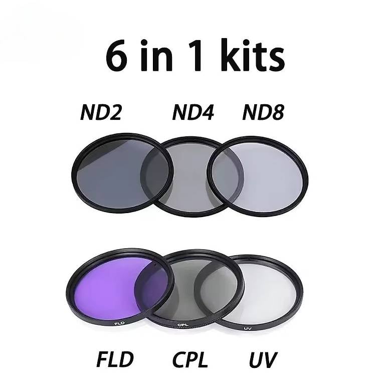6er Filterset UV CPL FLD ND? für DSLR &Systemkameras 77,76mm