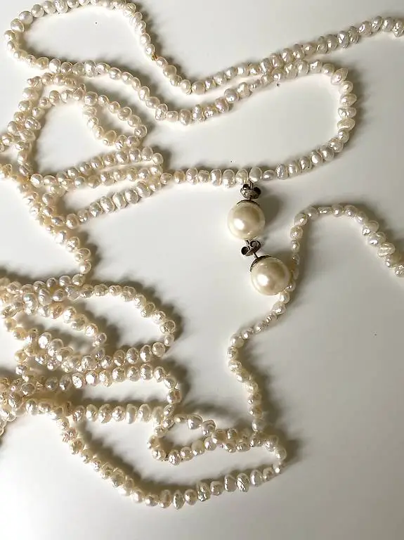 perlen set halskette & ohrringe