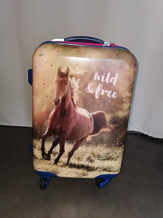 Trolley, Koffer, o8 Hartschalentrolley, Pferdefreunde