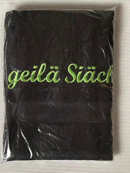 besticktes Duschtuch (TOP-Qualität)