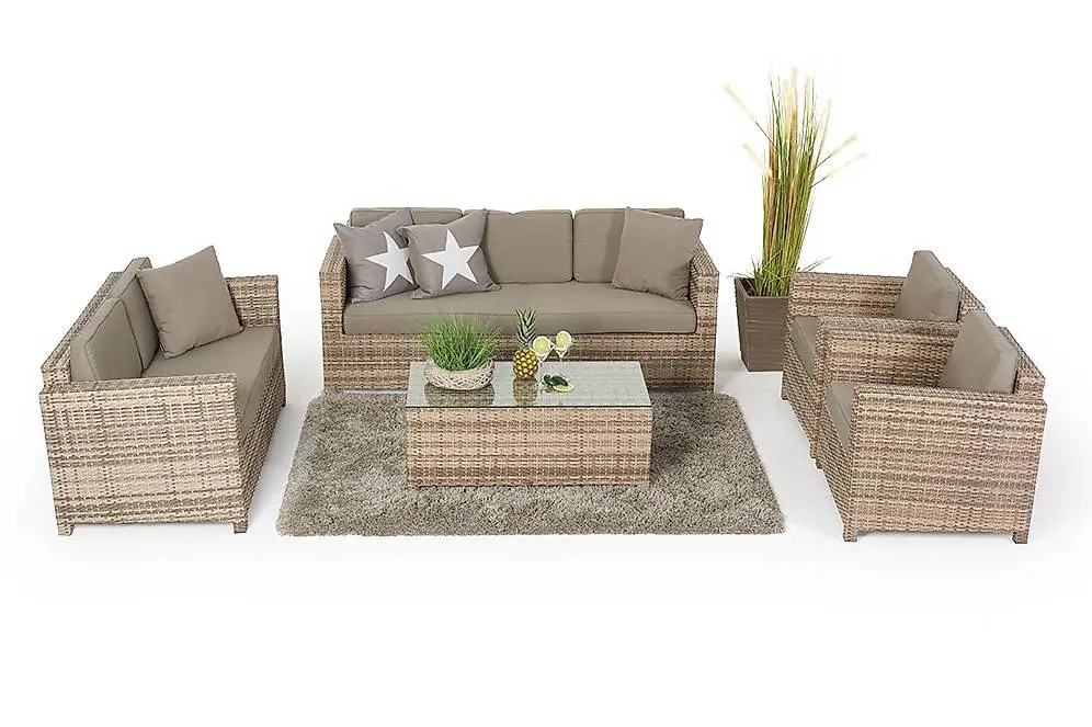 Gartenmöbelset in natürlicher Optik