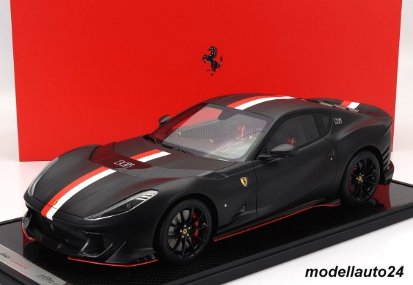 Ferrari 812 Competizione 2021 matt black / BBR 1:12