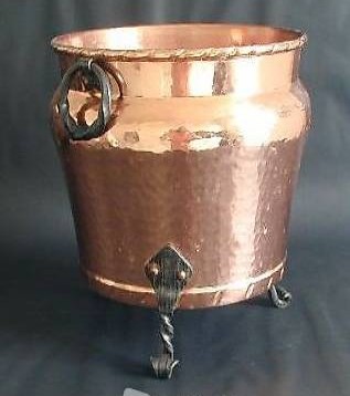 KUPFER- Blumenübertopf