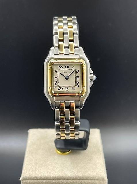 Cartier Panthère Acc.oro, Stahl gold 2 lines