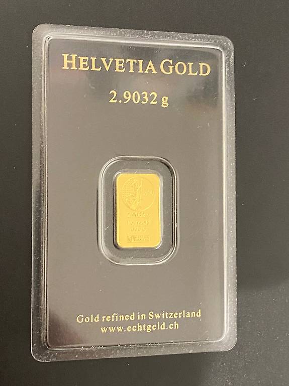 Goldbarren 2.9032 Helvetia Gold