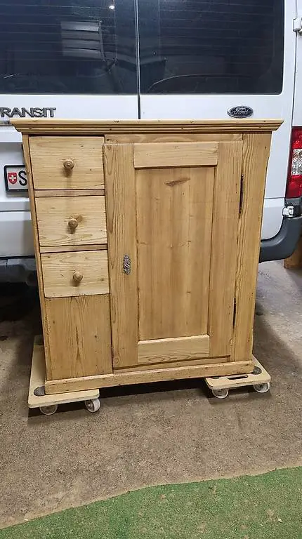 Antike Schafreite Brotschrank Tanne massiv