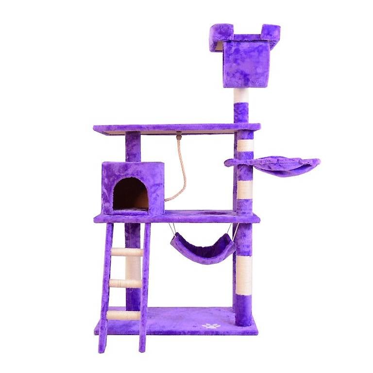 Katzenkratzbaum 141 cm hoch lila