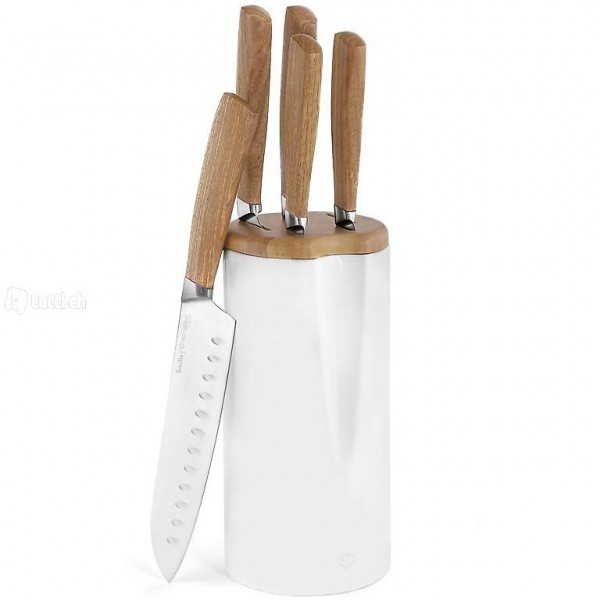  Keramik Messerblock mit Messer-Set 6tlg.