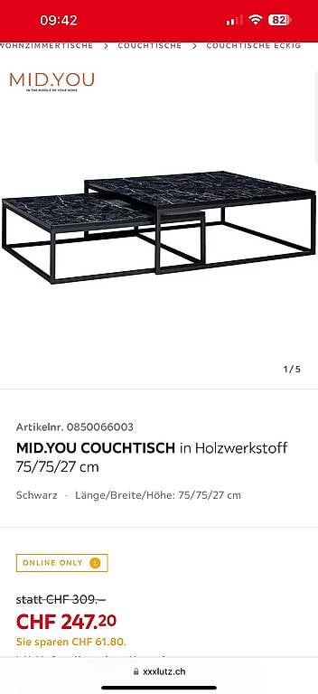 Sofatisch von Xxxlutz