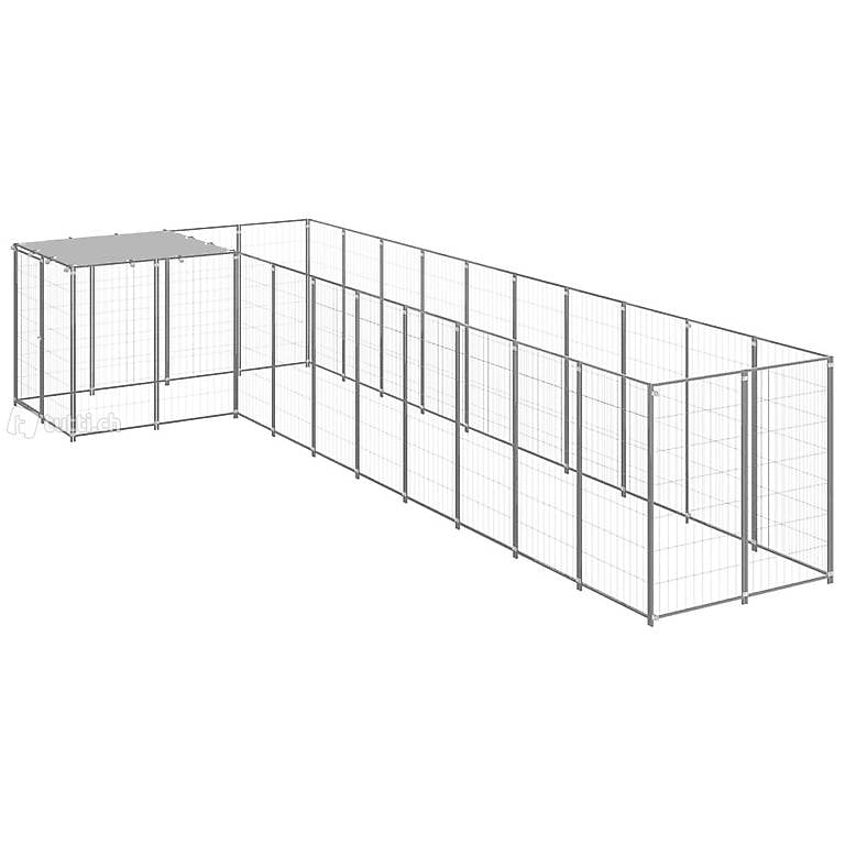  Hundezwinger Silbern 7,26 m² Stahl