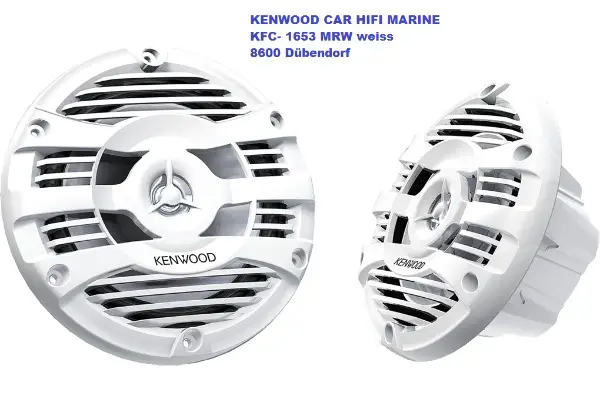 Weisse Lautsprecher Marine Kenwood Neu