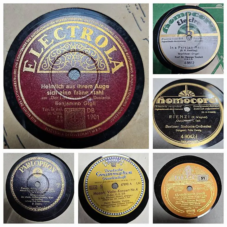 Schellackplatten LP Electrola Parlophon Homocord