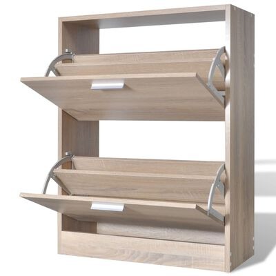  vidaXL Schuhschrank Holz in Eichen-Optik mit 2 SKU:241243