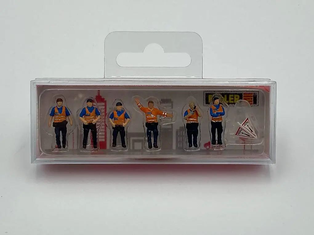 Faller 190788 H0 Polizei-Kontrolle CH 1, Warnweste orange