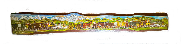 Sennen - Appenzeller - Bauernbild *Original* 1,70 Meter lang