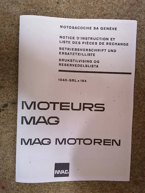 Rapid S Ersatzteilliste zu MAG Motor 1040