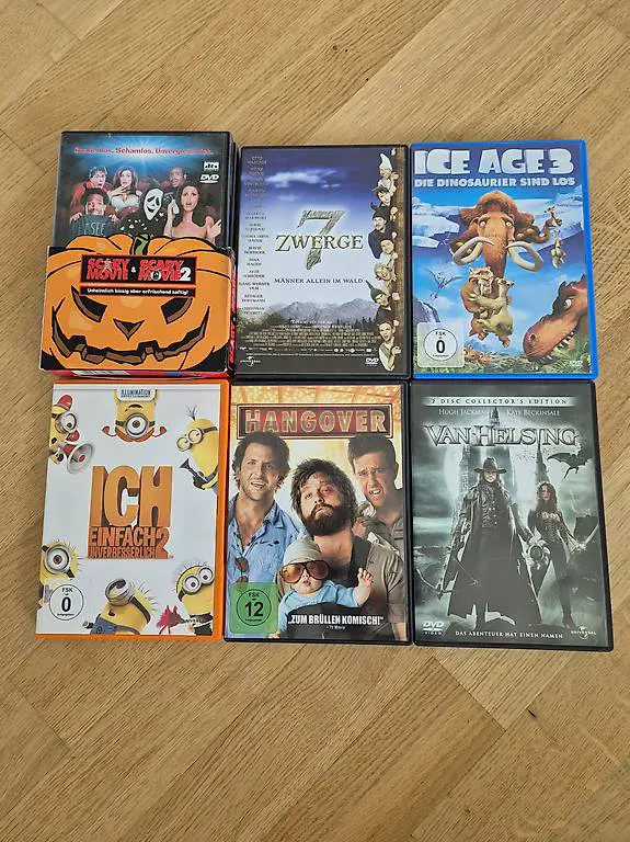 DVD-Filmpaket? 7 Filme (Komödie, Animation, Fantasy)