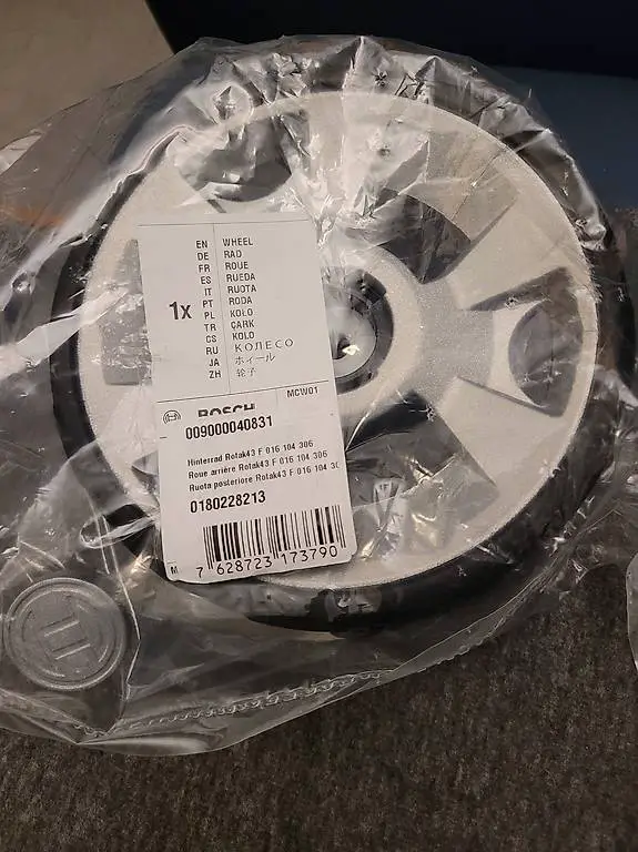 Ruota posteriore per tosaerba bosch Rotak 43