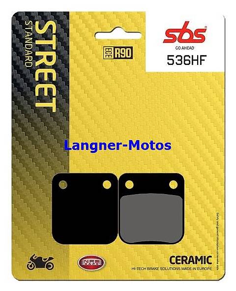 bremsbelag sbs 536 hf kawasaki klx 125-230, kvf prairie 300-