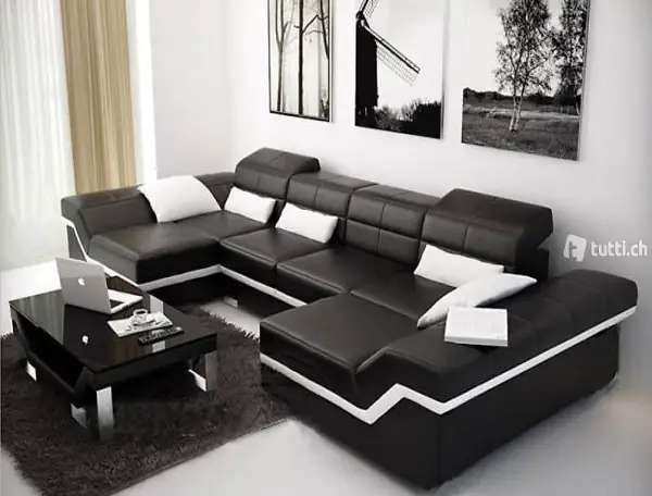  LEDERSOFA XXL SOFA ECKSOFA WOHNLANDSCHAFT NEW YORK V