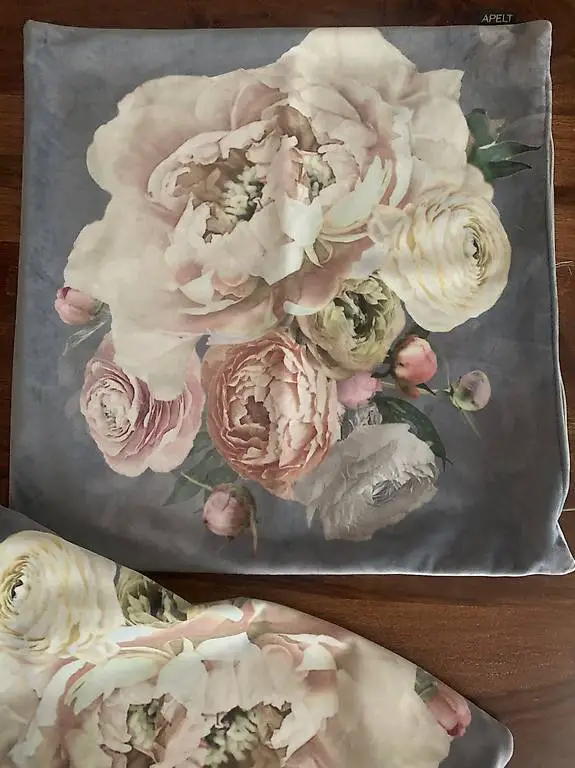 Kissenbezüge Blumendesign Samt