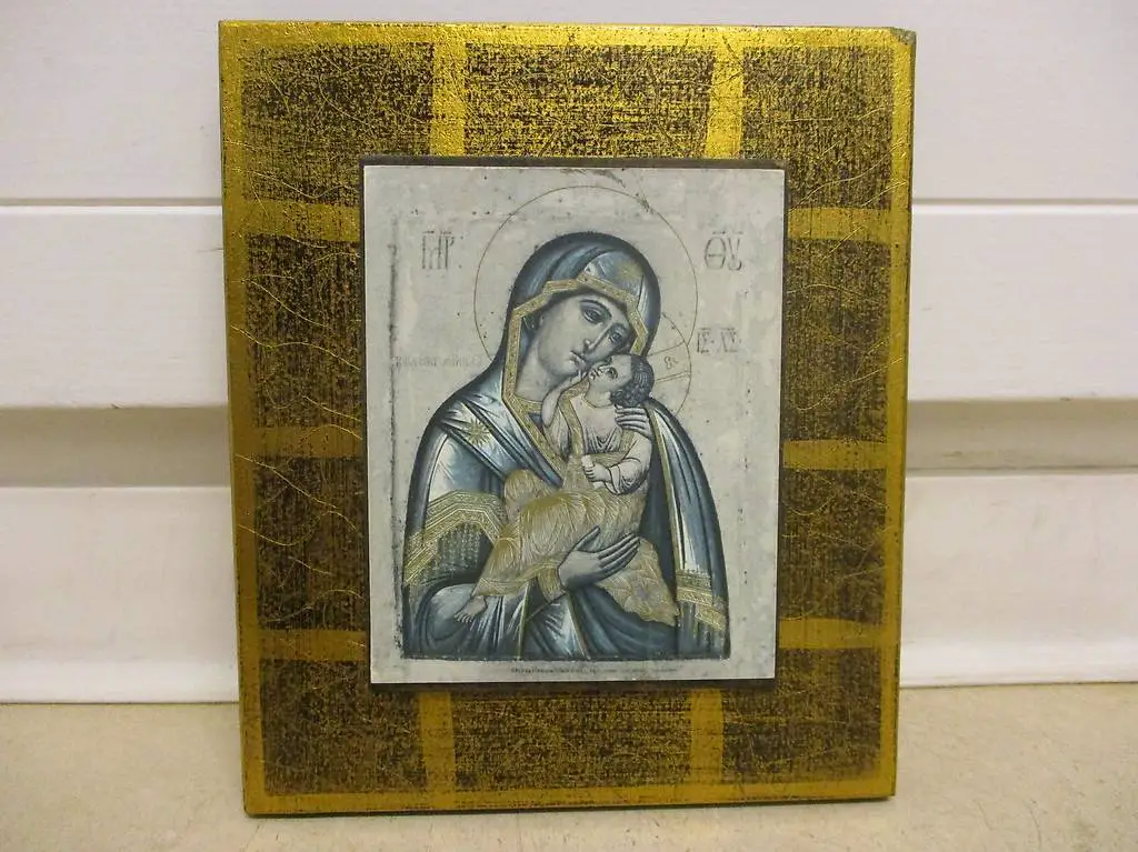 Ikone Muttergottes mit Jesuskind Nicolai-Verlag GOLD