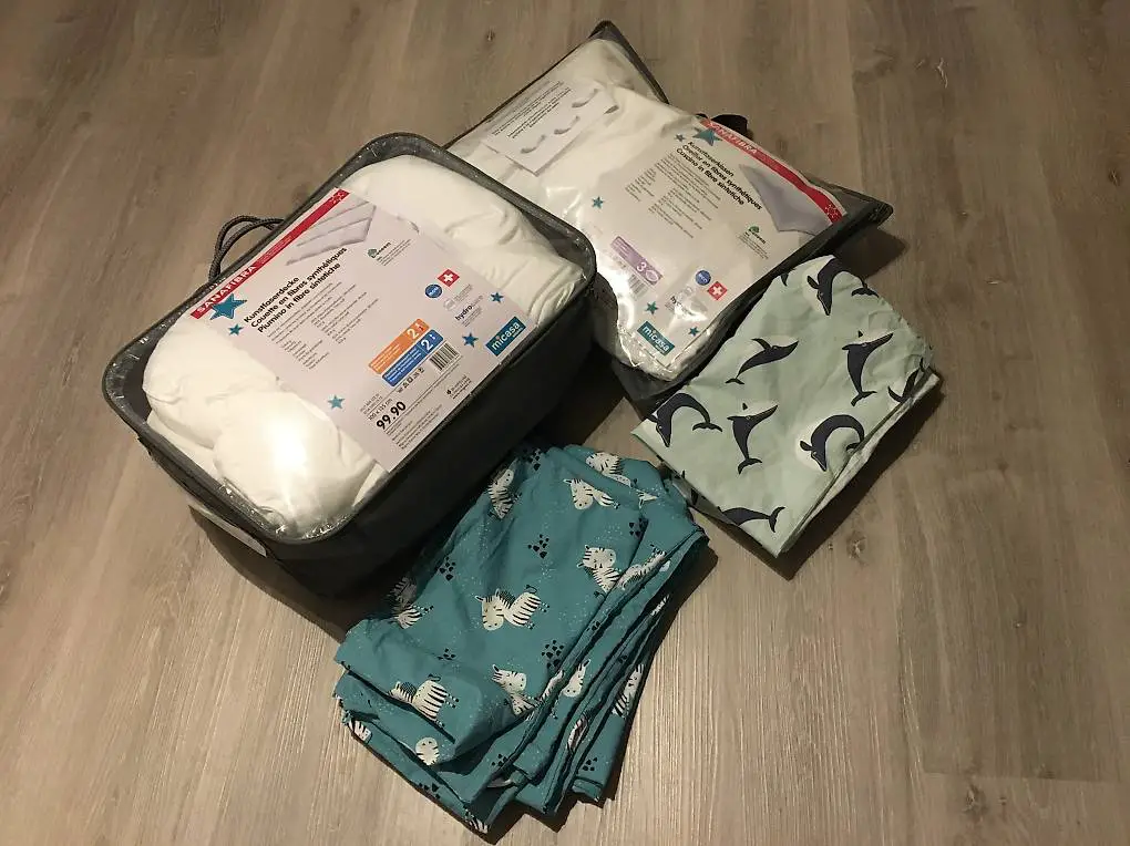 Kinderbettwäsche, Duvet und Kissen