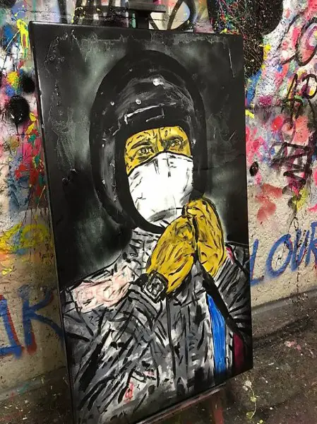 Steve Mc Queen Popart Malerei Porsche Gulf Race Legend