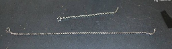 Edelstahl Armband und Kette, kaum getragen, Rhomberg