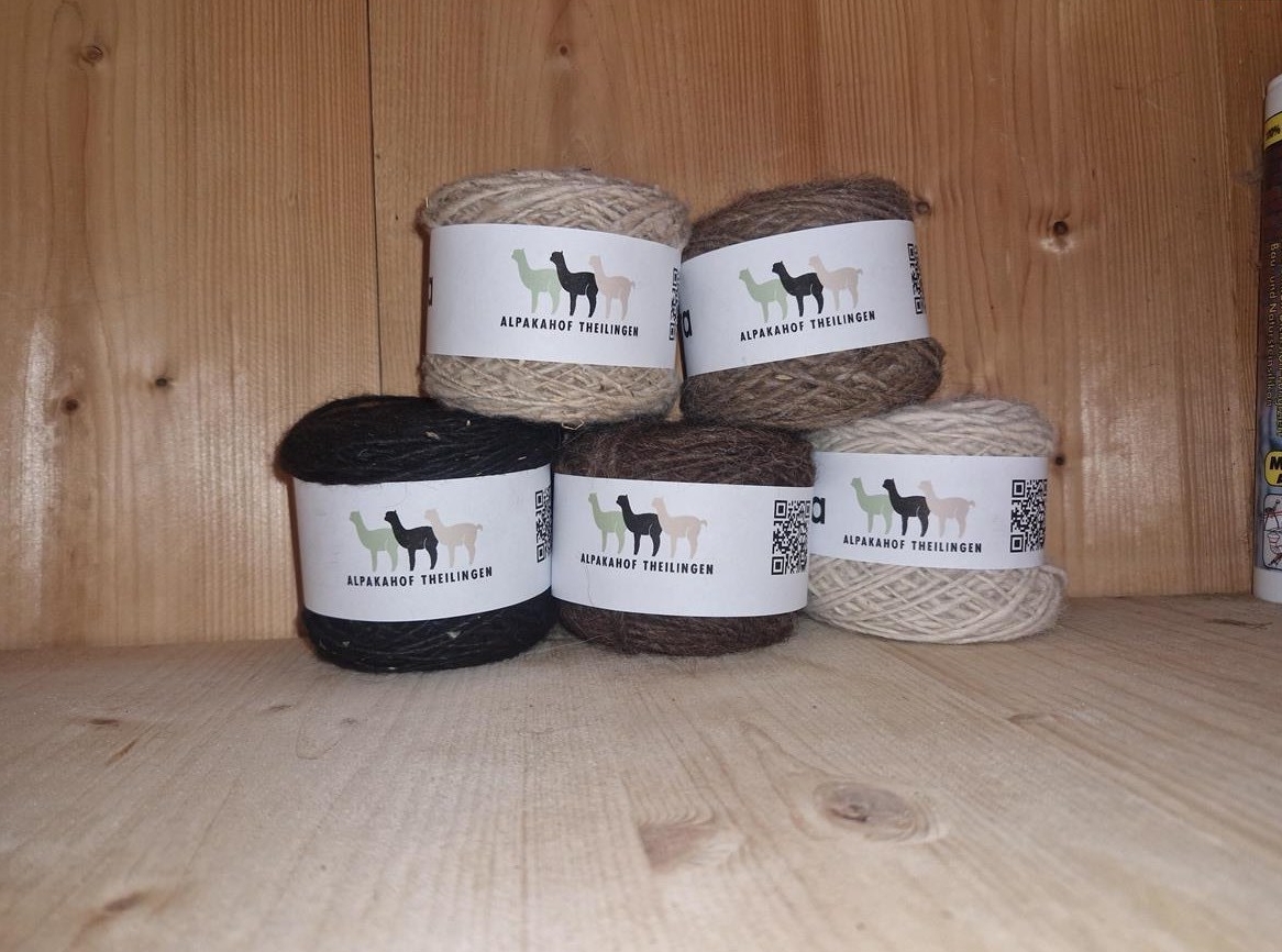 Alpaka Wolle von unserer Herde zu verkaufen