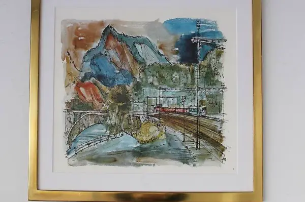 Bildserie Sonderausgabe RhB. Goldrahmen.