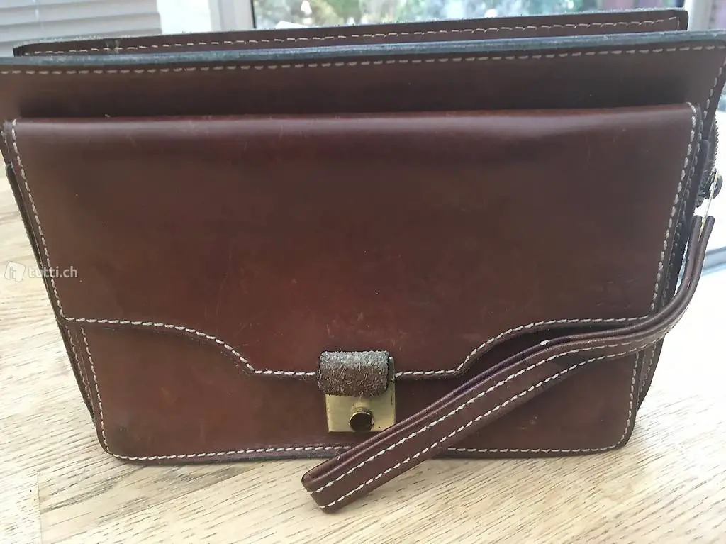 Tasche, Pochette, Herren/Damen, Leder